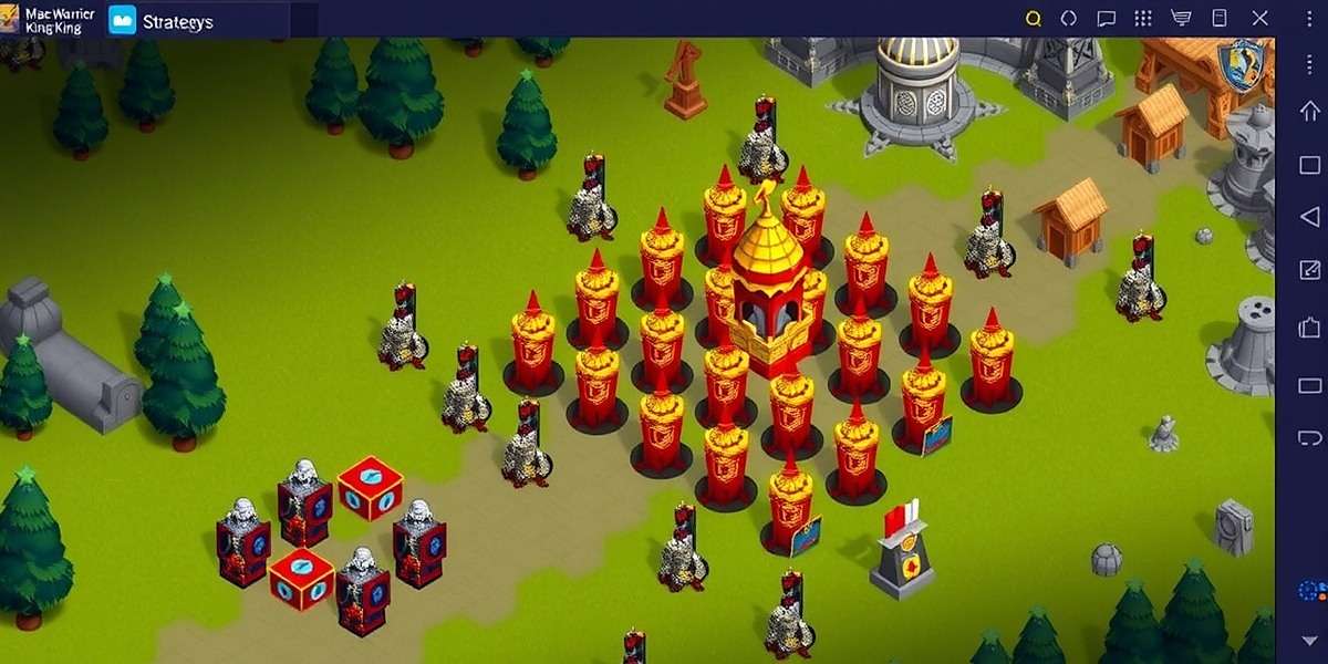 Mace Warrior King strategy guide showing optimal army formation for battle